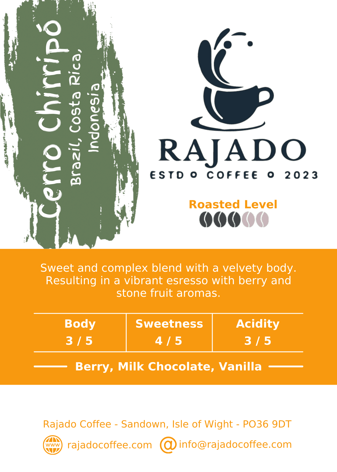 cerro chirripó - rajado coffee