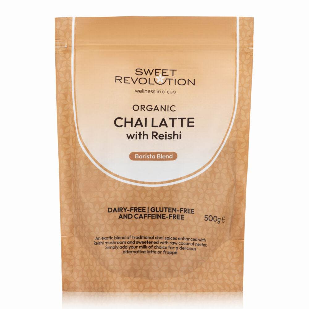 organic chai latte with reishi - rajado coffee