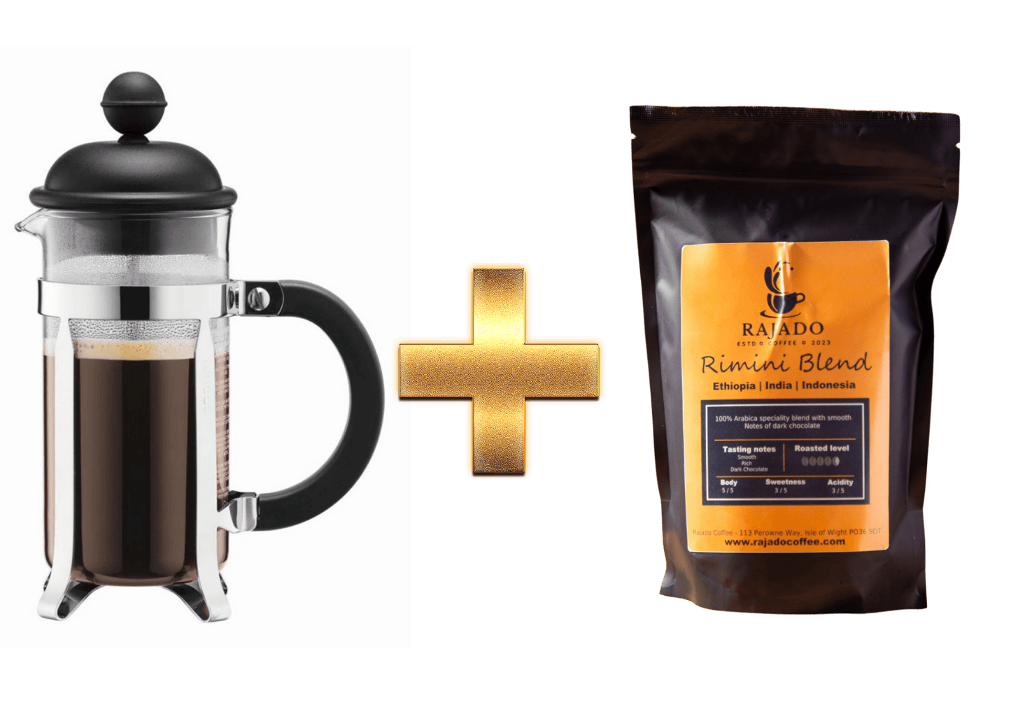 bodum cafetiere coffee bundle - rajado coffee