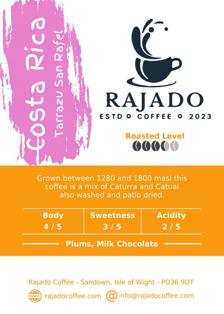 Costa Rican Tarrazu (Signature Blend) - Rajado Coffee
