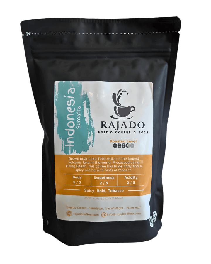 Single Origin Coffee Blend & Biscuit Break pack featuring RAJADO Indonesia Sumatra coffee.