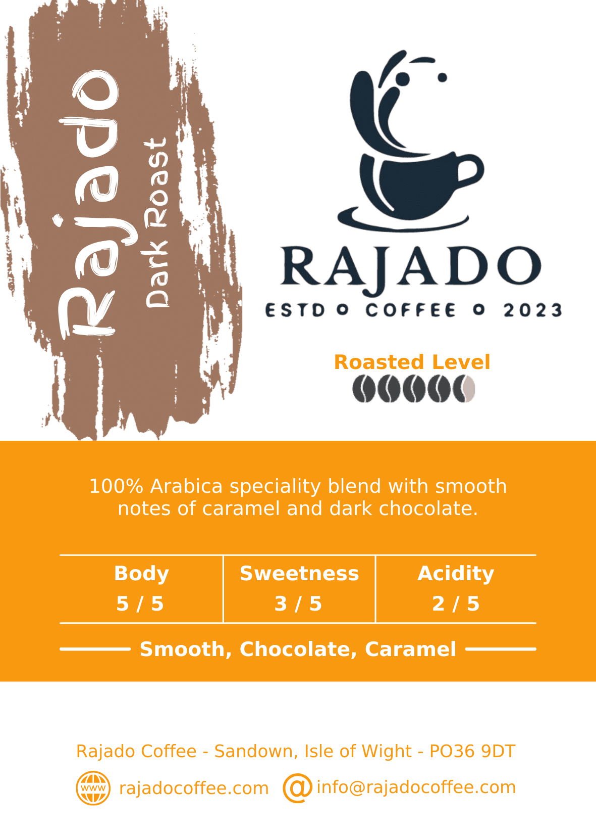 Rajado Blend DARK ROAST - Rajado Coffee