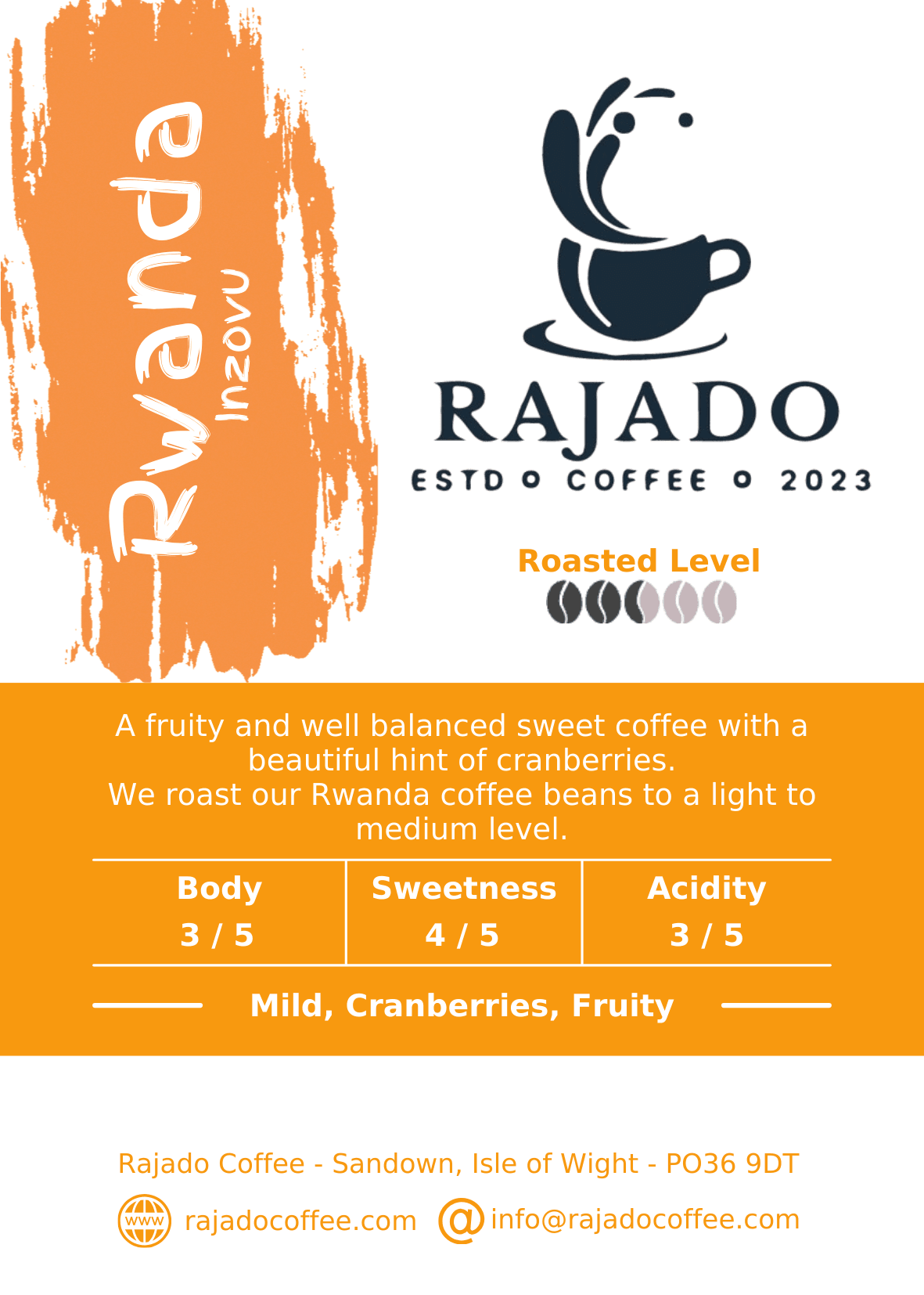 Rwanda - Rajado Coffee