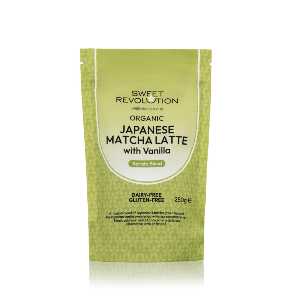 organic matcha latte with vanilla