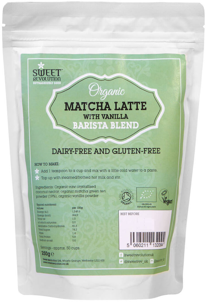 Organic Matcha Latte With Vanilla