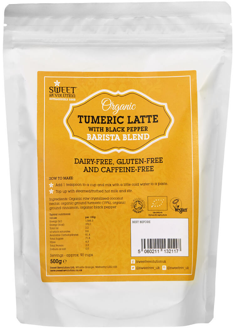 Organic Turmeric Latte With Black Pepper